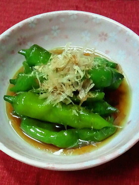 簡単★めんつゆでししとうの煮浸し